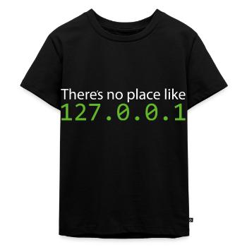 Theres no place like Programmierer Informatiker - Kinder Premium Bio T-Shirt - Schwarz - Vorne - Mikhail (115cm)