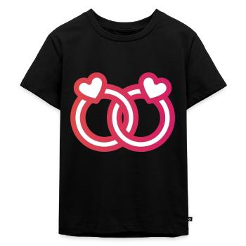bague de mariage - T-shirt Premium bio Enfant - noir - Devant - Mikhail (115cm)