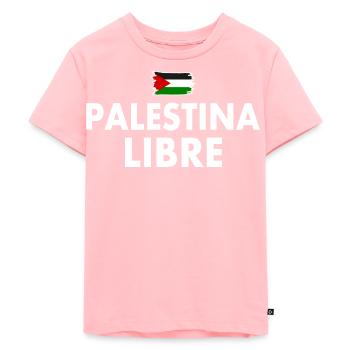 palestina libre - T-shirt Premium bio Enfant - rose - Devant - AI Model Kid Female (0cm)