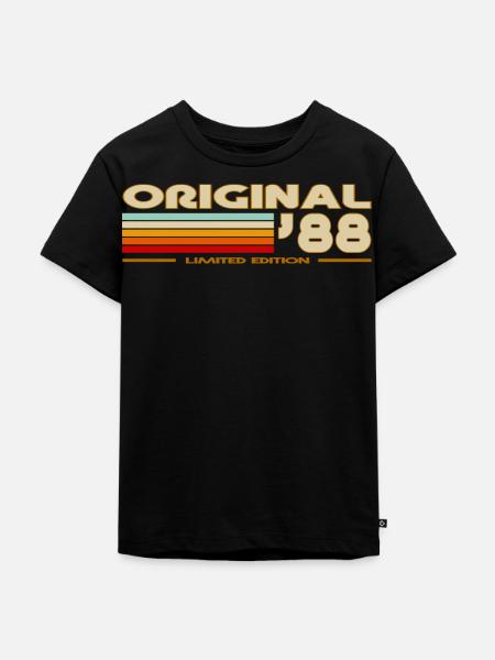 1988 - Kinder Premium Bio T-Shirt - Schwarz