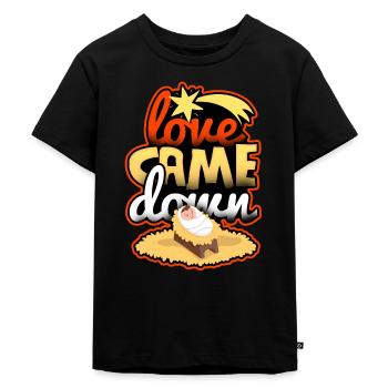 Jésus vient la naissance de Noël - T-shirt Premium bio Enfant - noir - Devant - Mikhail (115cm)