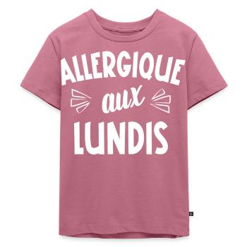 allergique aux lundis - T-shirt Premium bio Enfant - mauve - Devant - Hailey (125cm)