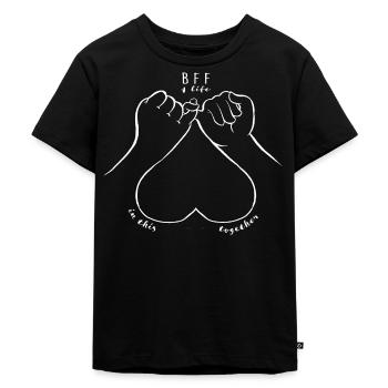 BFF best friends forever - Kinder Premium Bio T-Shirt - Schwarz - Vorne - Mikhail (115cm)