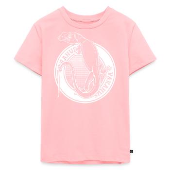 Monitor Eidechse Tattoo Stil Reptilienhalter Varanus - Kinder Premium Bio T-Shirt - Rosa - Vorne - AI Model Kid Female (0cm)