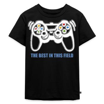 Game Console Gamer - Kids Premium Organic T-Shirt - black - Front - Mikhail (115cm)