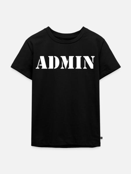 Administrator - Admin - Kinder Premium Bio T-Shirt - Schwarz