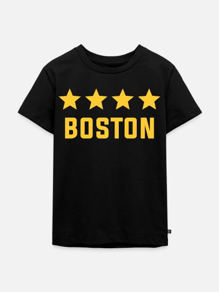 Boston - Kinder Premium Bio T-Shirt - Schwarz