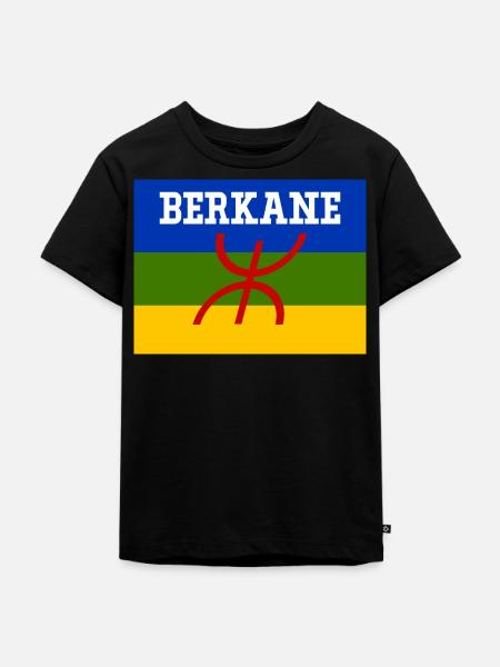Bandera amazigh Ciudad de Berkane - Camiseta ecológica prémium para niños - negro