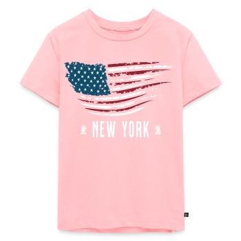 New york - Kinder Premium Bio T-Shirt - Rosa - Vorne - AI Model Kid Female (0cm)