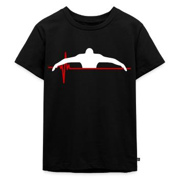 Swimming Heartbeat Swim Team Shirt Swimmer - T-shirt Premium bio Enfant - noir - Devant - Mikhail (115cm)
