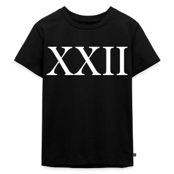 XXII - Kids Premium Organic T-Shirt - black - Front - Mikhail (115cm)