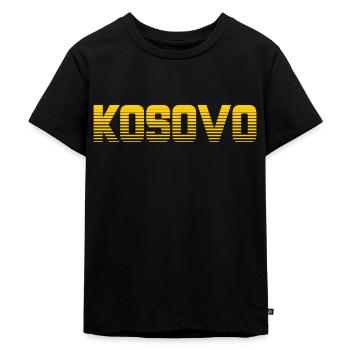 Kosovo - Kinder Premium Bio T-Shirt - Schwarz - Vorne - Mikhail (115cm)