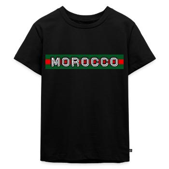 Dima Maghrib - Kinder Premium Bio T-Shirt - Schwarz - Vorne - Mikhail (115cm)