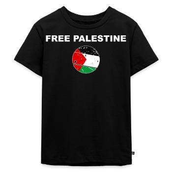 FREE PALESTINE - T-shirt Premium bio Enfant - noir - Devant - Mikhail (115cm)