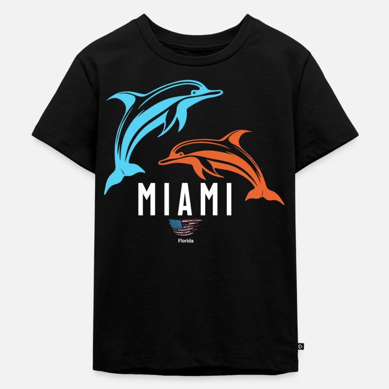 Miami - Kinder Premium Bio T-Shirt - Schwarz