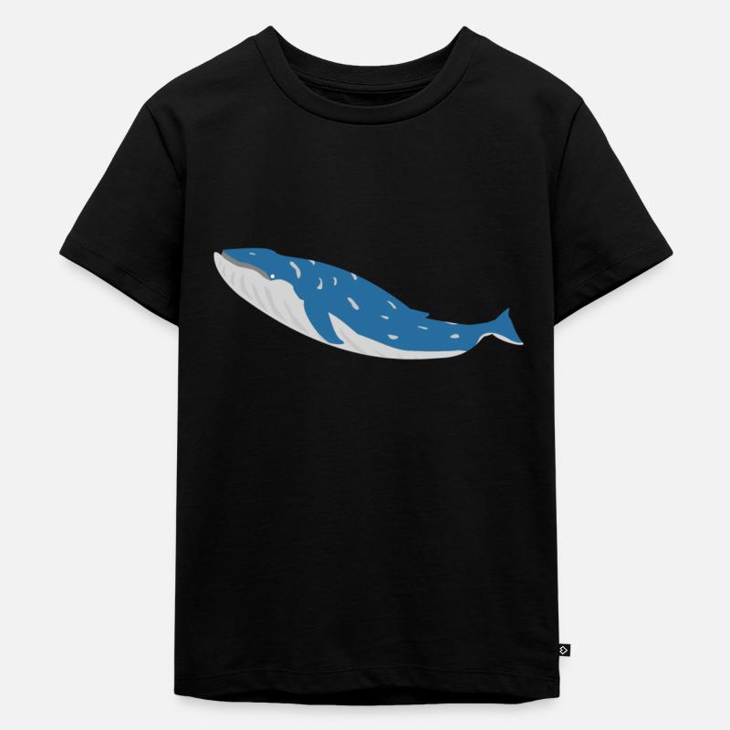 baleines bleues - T-shirt Premium bio Enfant - noir