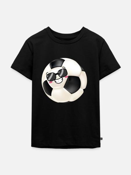 children's soccer ball - Kids Premium Organic T-Shirt - black