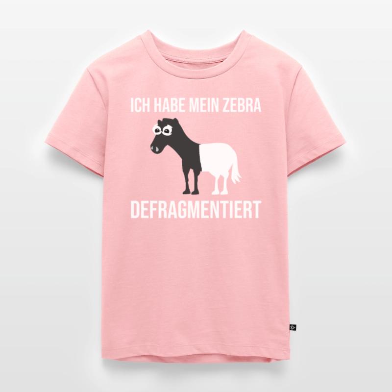 Zebra Defragmentiert Computer Programmierer Kinder Premium Bio T-Shirt
