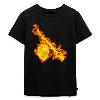 Feu Escrime Escrime Degen Escrime Masque d’escrime - T-shirt Premium bio Enfant - noir - Devant - Mikhail (115cm)