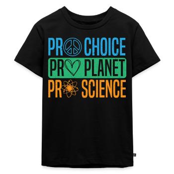 Pro-Choice Pro Planet Pro Science Protection de l’environnement - T-shirt Premium bio Enfant - noir - Devant - Mikhail (115cm)