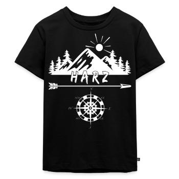 Harz - Kinder Premium Bio T-Shirt - Schwarz - Vorne - Mikhail (115cm)