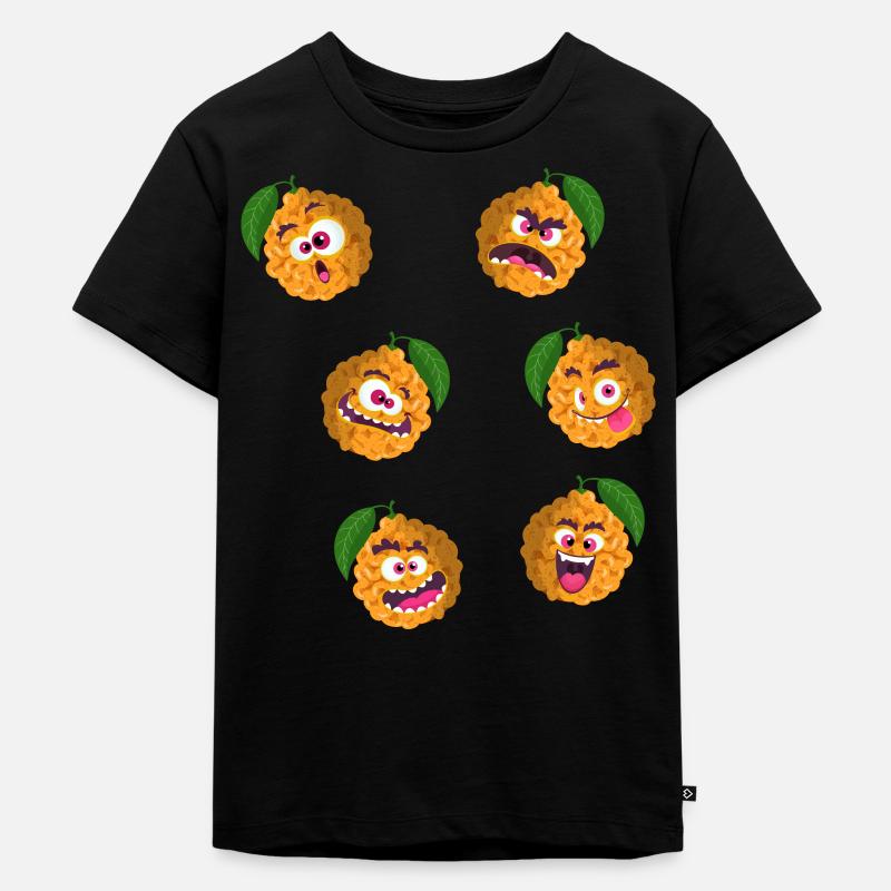 Bitterorange - Kinder Premium Bio T-Shirt - Schwarz