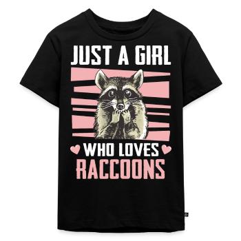 Raton laveur - T-shirt Premium bio Enfant - noir - Devant - Mikhail (115cm)