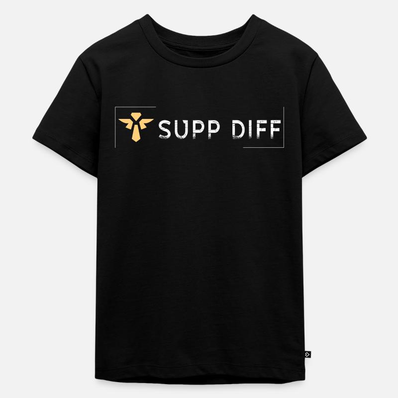 supp diff tilter tilted gaming - Kids Premium Organic T-Shirt - black