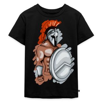 Spartans - Kids Premium Organic T-Shirt - black - Front - Mikhail (115cm)