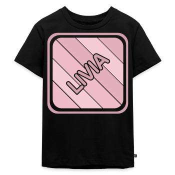 First name Livia - Kids Premium Organic T-Shirt - black - Front - Mikhail (115cm)