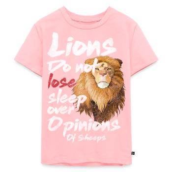 Lion Safari Predator Hunter - T-shirt Premium bio Enfant - rose - Devant - AI Model Kid Female (0cm)