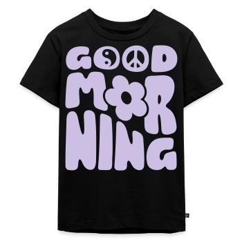 Bonjour - T-shirt Premium bio Enfant - noir - Devant - Mikhail (115cm)