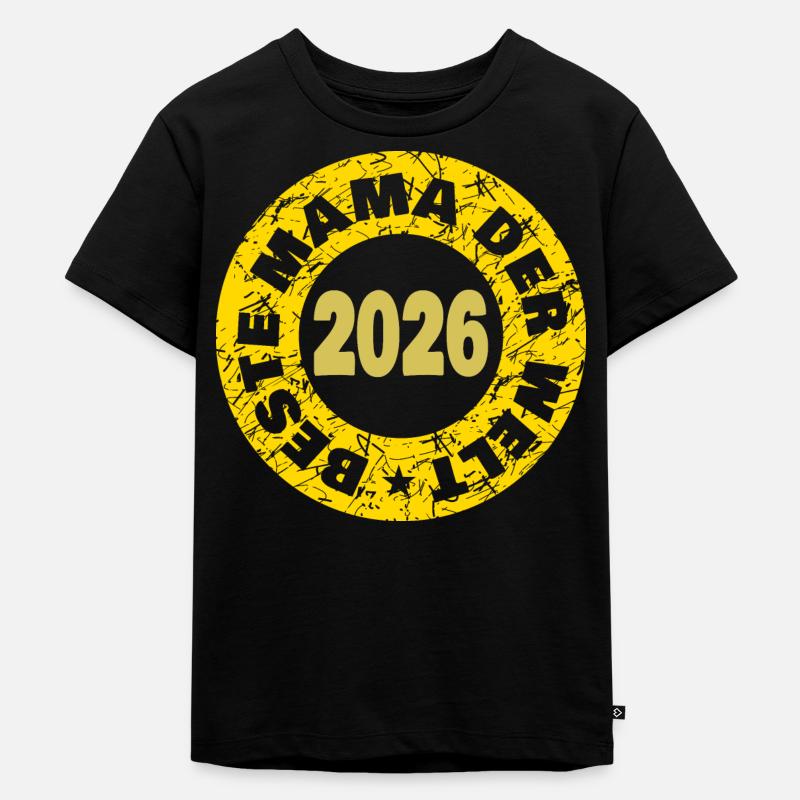 Muttertag 2026 - Kinder Premium Bio T-Shirt - Schwarz
