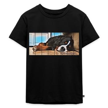 Crabot bernois de montagne - T-shirt Premium bio Enfant - noir - Devant - Mikhail (115cm)