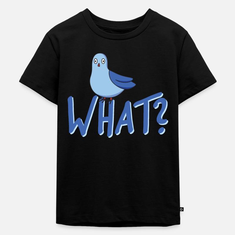What Taube - Kinder Premium Bio T-Shirt - Schwarz