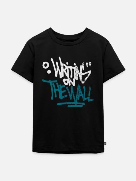 Graffiti - Kinder Premium Bio T-Shirt - Schwarz