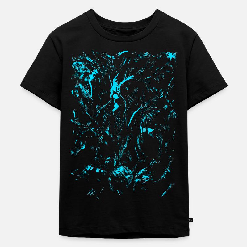 Chutullu - Lovecraft / Abstrakt Horror - Kinder Premium Bio T-Shirt - Schwarz