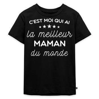 C'est moi qui ai la meilleur Maman du monde Body - T-shirt Premium bio Enfant - noir - Devant - Mikhail (115cm)
