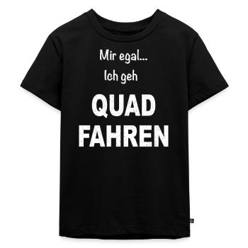 Quad Quadfahrer Motorsport Offroad Quad Spruch - Kinder Premium Bio T-Shirt - Schwarz - Vorne - Mikhail (115cm)