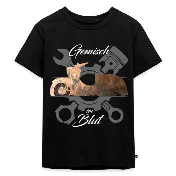 Hirondelle Low Simson - Mélange dans le sang - T-shirt Premium bio Enfant - noir - Devant - Mikhail (115cm)