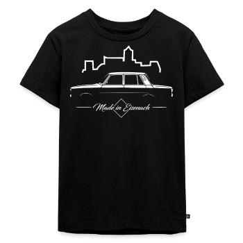 IFA Wartburg 353 History Silhouette - Kinder Premium Bio T-Shirt - Schwarz - Vorne - Mikhail (115cm)