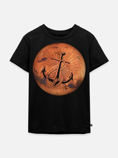 Crazy Mars - Anker - Kinder Premium Bio T-Shirt - Schwarz
