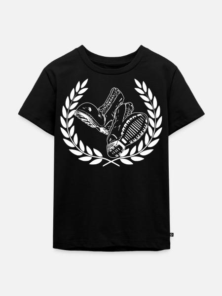 Skinhead - Punk - Oi ! - Kinder Premium Bio T-Shirt - Schwarz