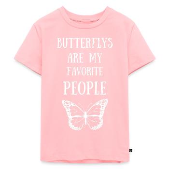 butterfly butterfly wings insects - Kids Premium Organic T-Shirt - rose - Front - AI Model Kid Female (0cm)