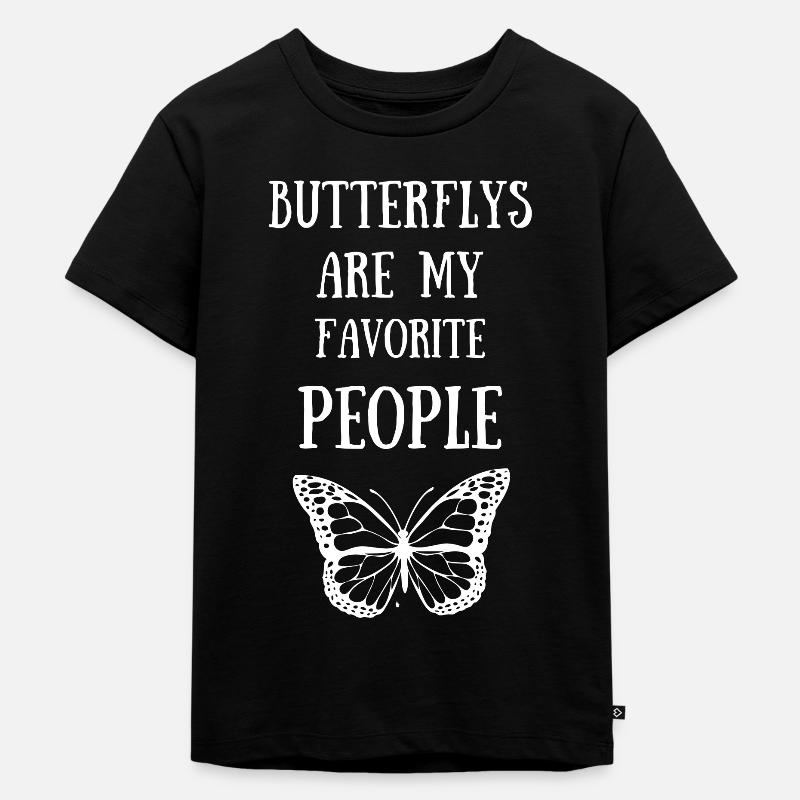 papillon papillon ailes insectes - T-shirt Premium bio Enfant - noir