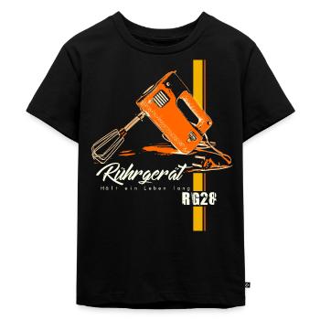 RG28 - Kultmixer der DDR - Retro Ostalgie - Kinder Premium Bio T-Shirt - Schwarz - Vorne - Mikhail (115cm)