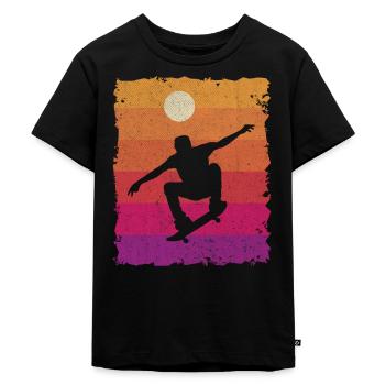 Skateboarding Skateboard Tricks Skater - T-shirt Premium bio Enfant - noir - Devant - Mikhail (115cm)