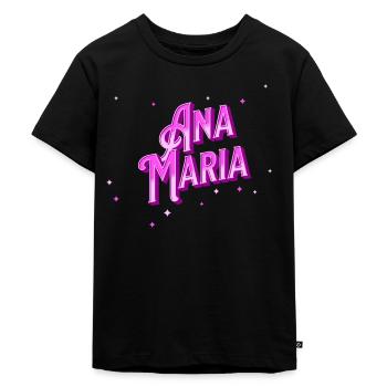 Anna Maria name personalized - Kids Premium Organic T-Shirt - black - Front - Mikhail (115cm)