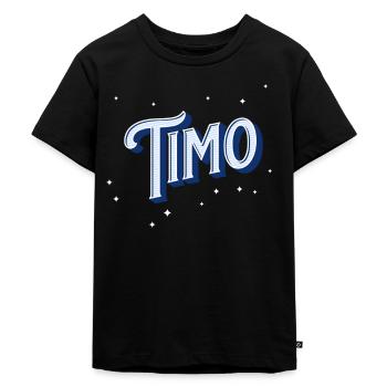 Timo name personalized - Kids Premium Organic T-Shirt - black - Front - Mikhail (115cm)