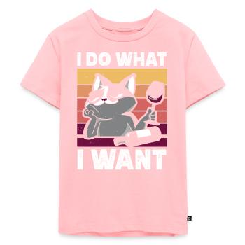 Do What I Want - Kids Premium Organic T-Shirt - rose - Front - AI Model Kid Female (0cm)